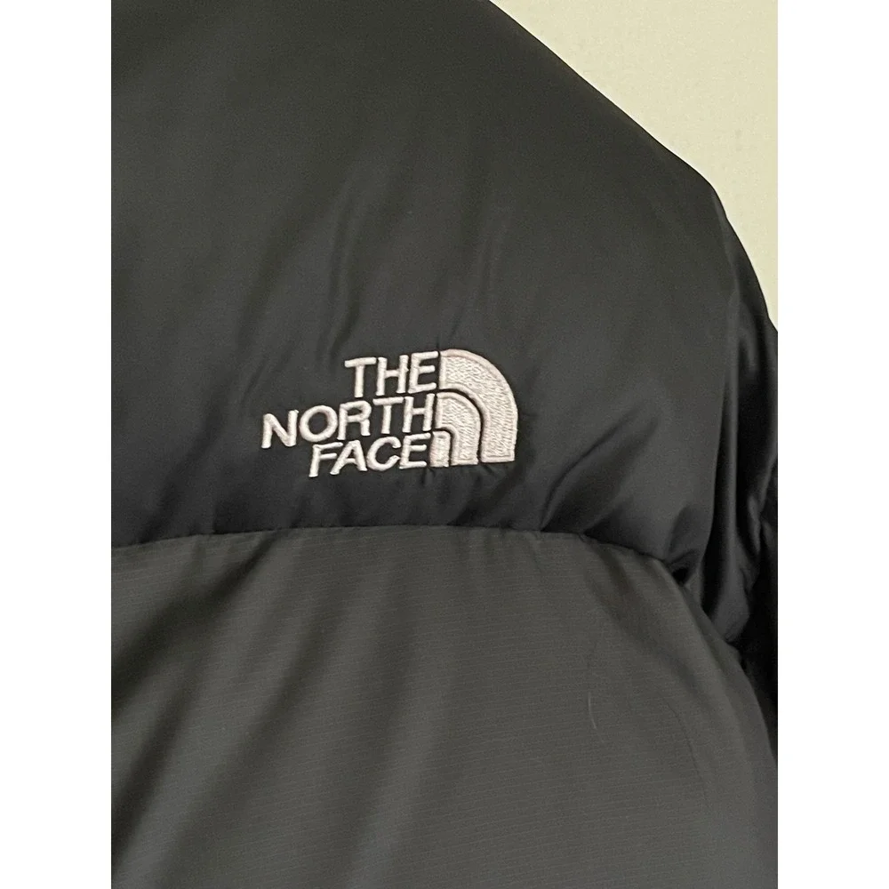 The North Face Nuptse 700 Puffer Jacket Mens XL Black Blue Excellent Down Coat
